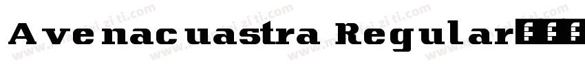 Avenacuastra Regular字体转换